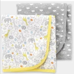 Animal and Cloud Swaddle Blankets